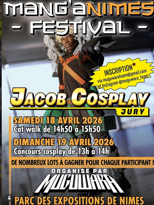 Samedi Défilé cosplay & dimanche Concours Cosplay